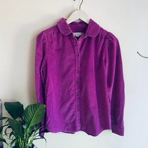 Purple Corduroy Button-down